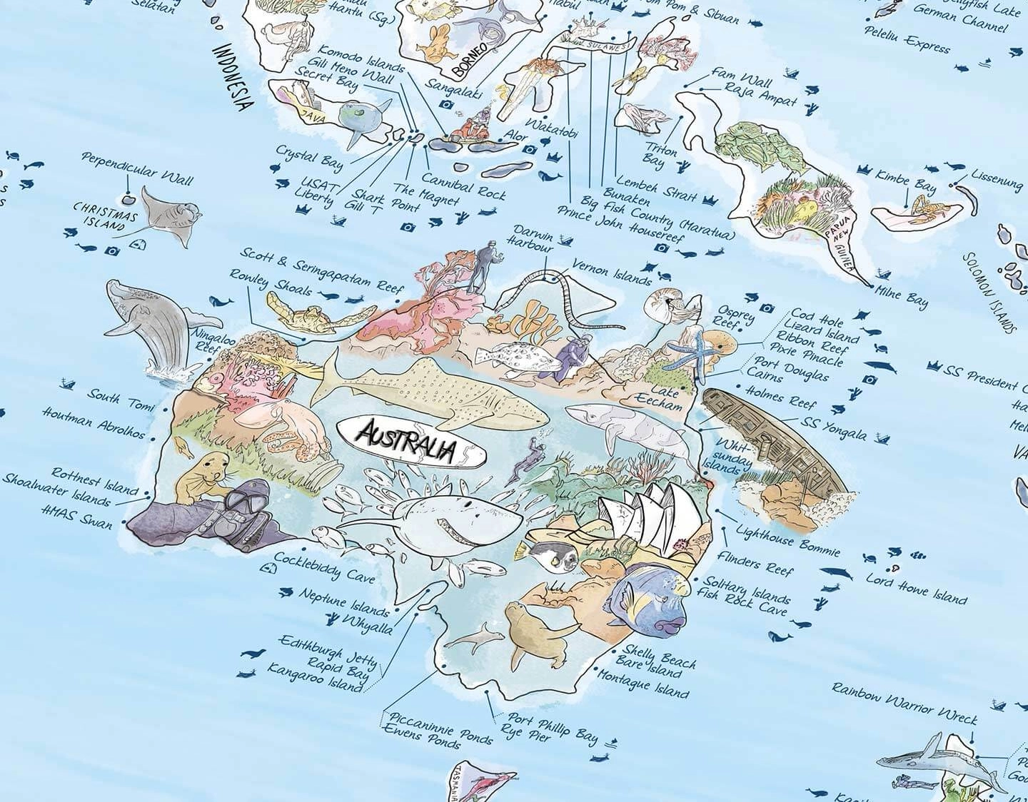 Dive Map | World Map with 500 Dive Spots - Denicheuse